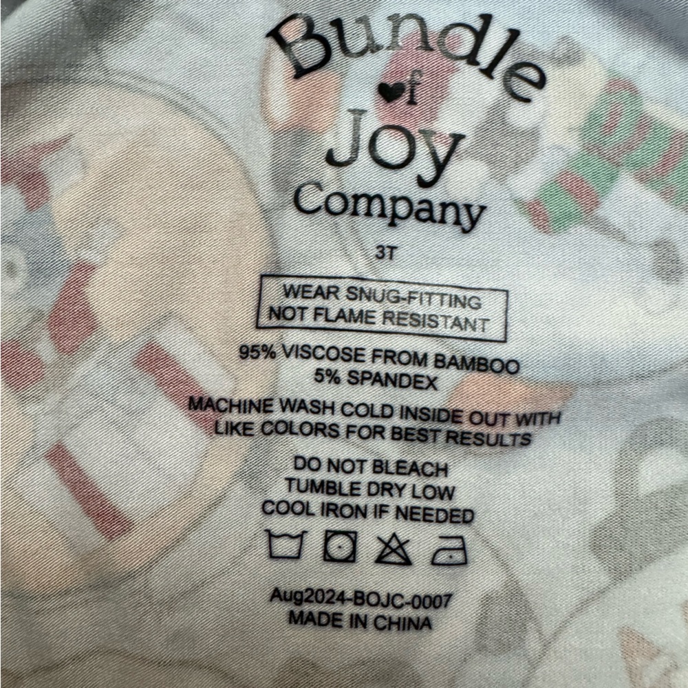 BOJC 3T Holiday Heelers Bluey Zippy Footie Bamboo Pajamas NWT - Picture 4 of 4